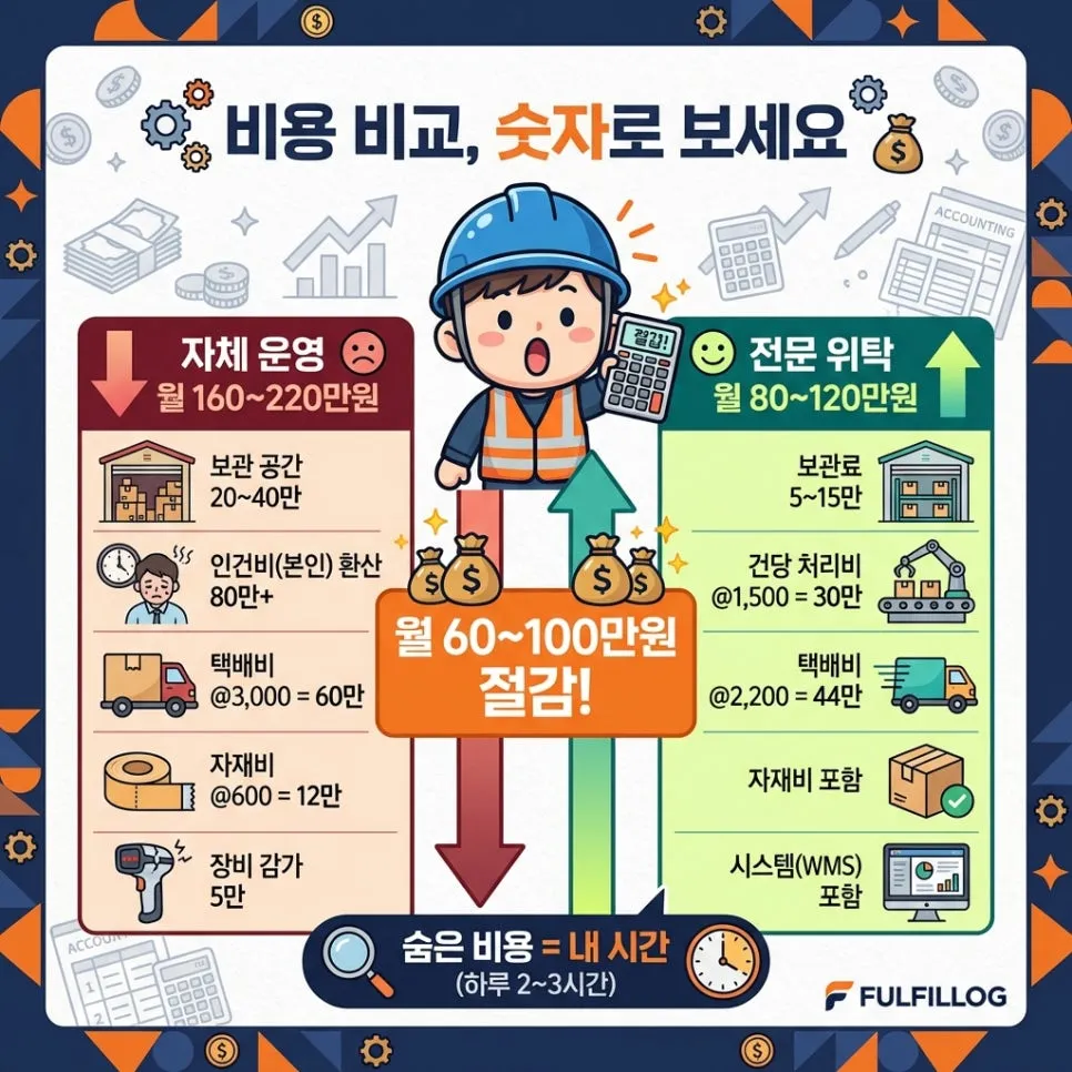 월 60~100만 원 절감 효과 설명 이미지