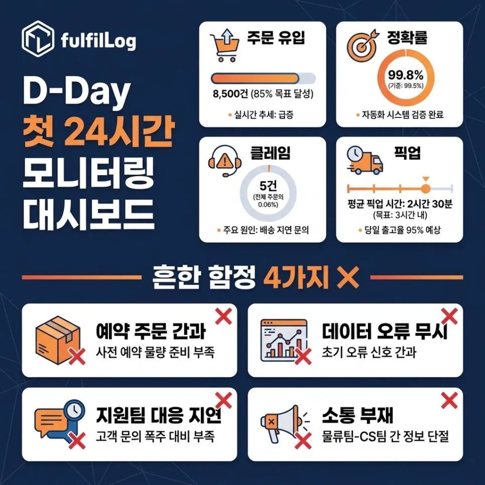 런칭 D-Day — 첫 24시간 설명 이미지