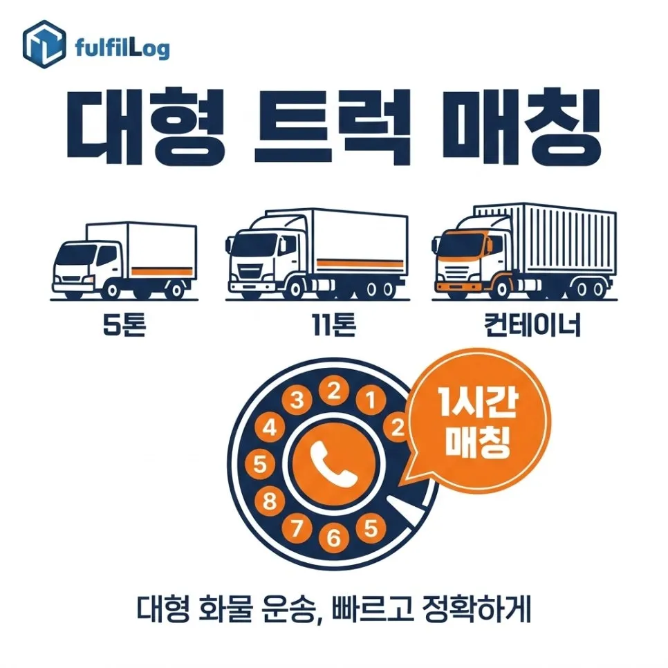 단계 4. 대형 트럭 출하 매칭 설명 이미지