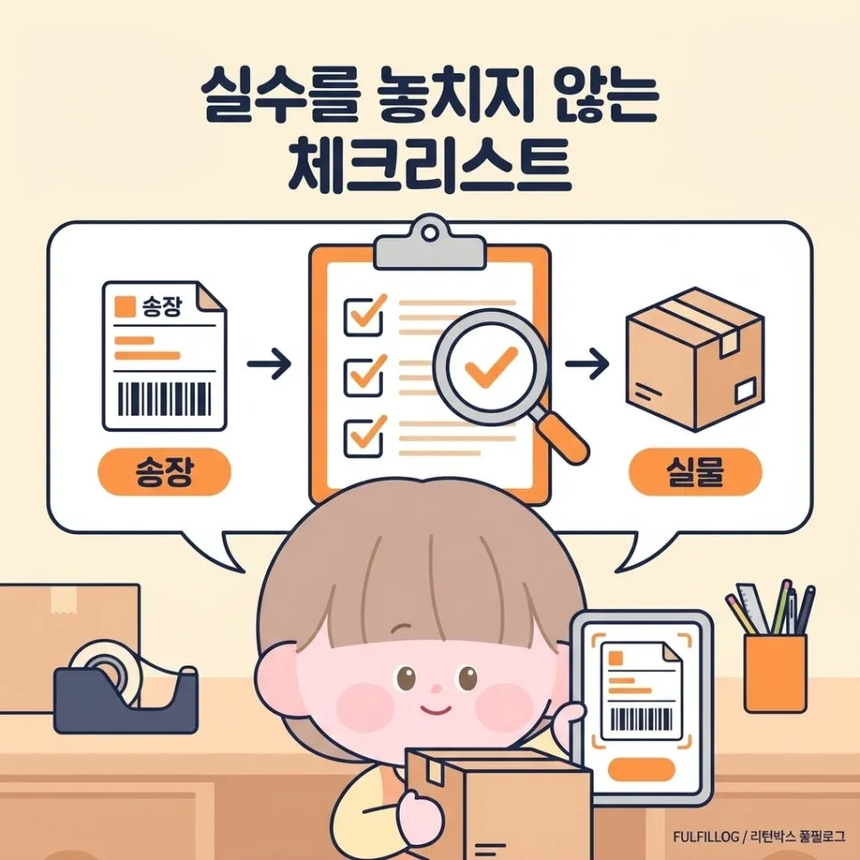 실수를 놓치지 않는 체크리스트 설명 이미지