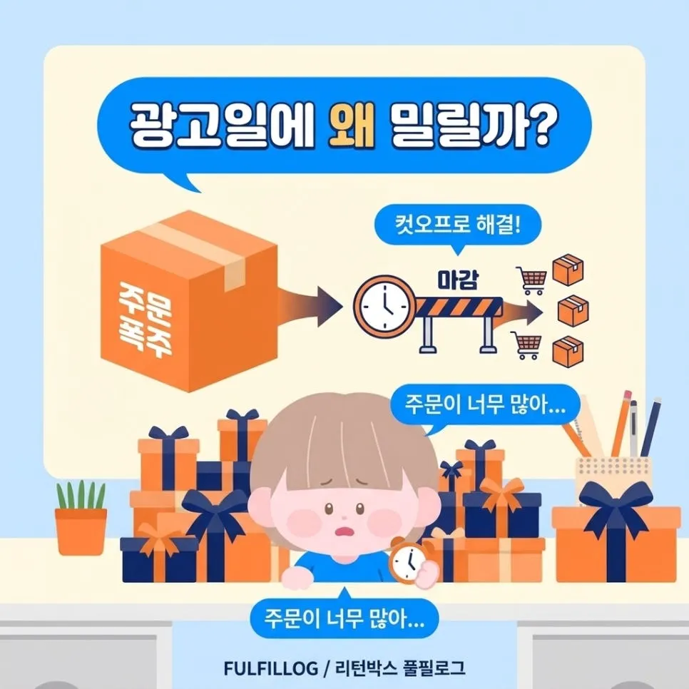 양산 출고대행 광고 터진 날 컷오프, 이렇게 지킵니다 (2026) 설명 이미지