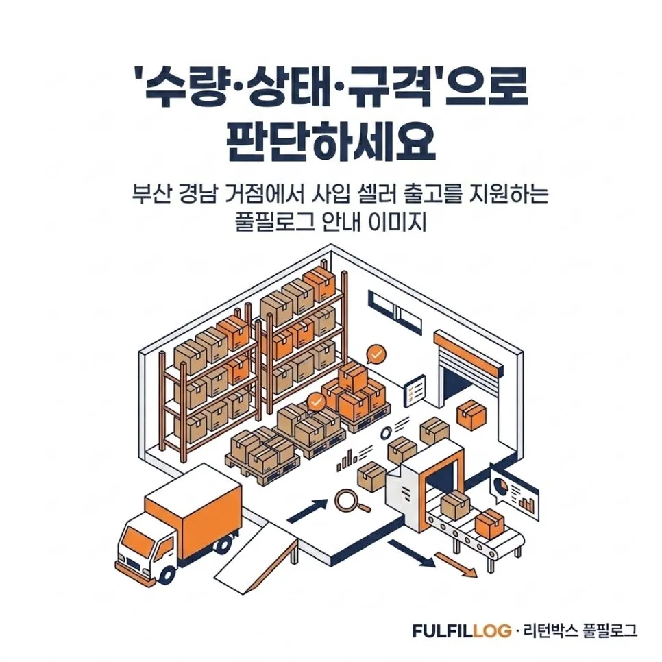결론 — '수량·상태·규격'으로 판단하세요 설명 이미지
