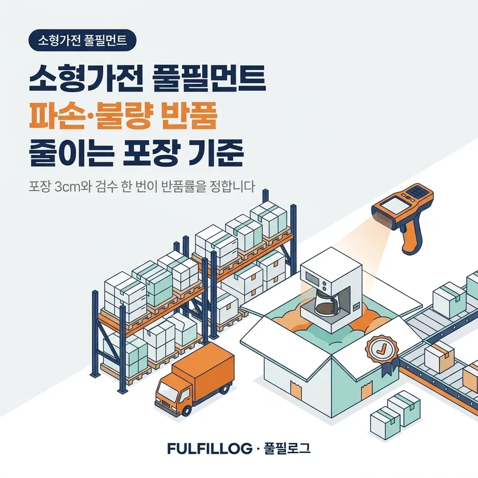 소형가전 풀필먼트 파손·불량 반품 줄이는 포장 기준