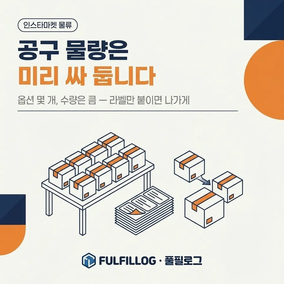 물량이 몰릴 때 창고에서 하는 일 설명 이미지