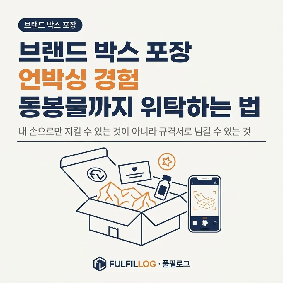 브랜드 박스 포장 언박싱 경험, 동봉물까지 위탁하는 법